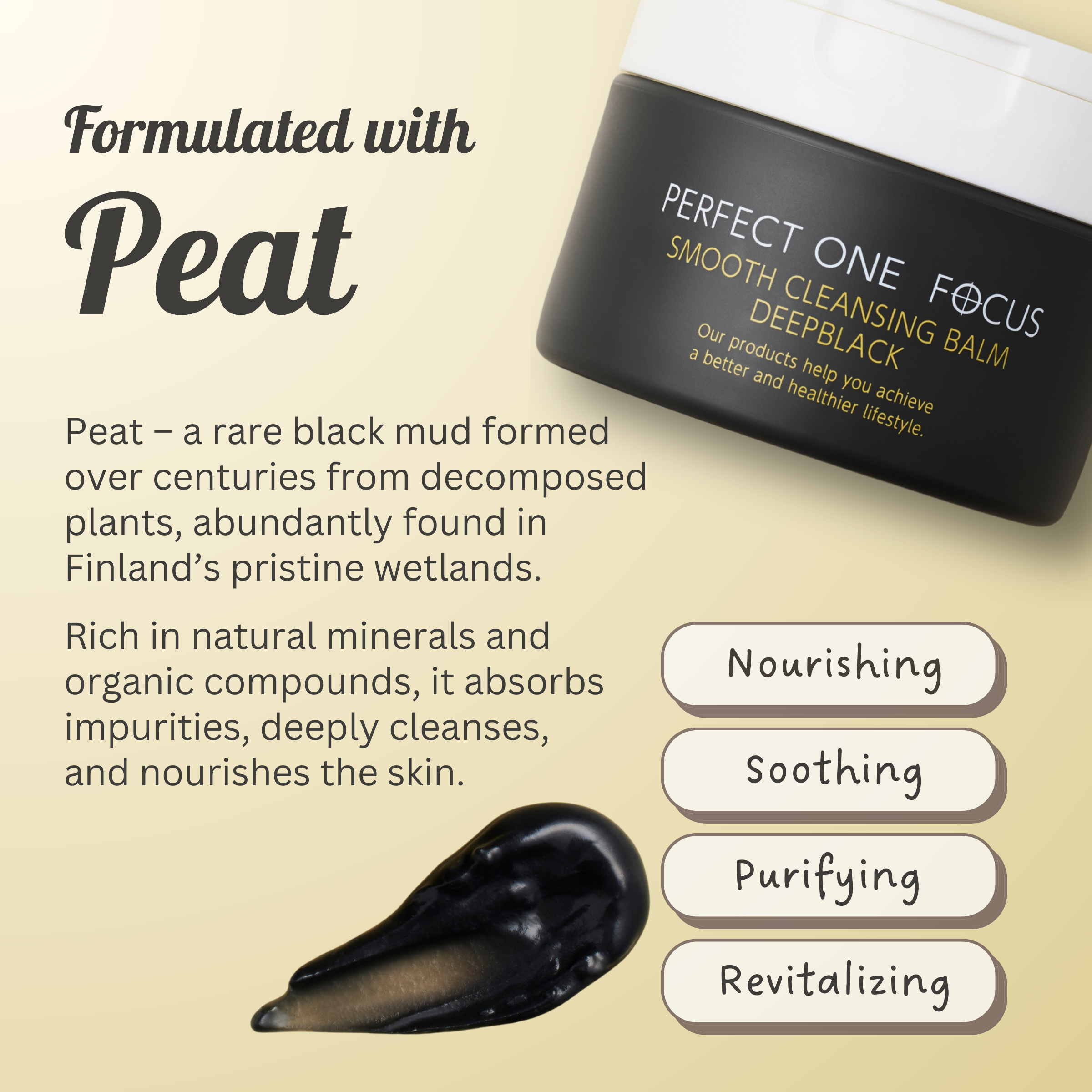 PERFECT ONE FOCUS® Smooth Cleansing Balm Deep Black