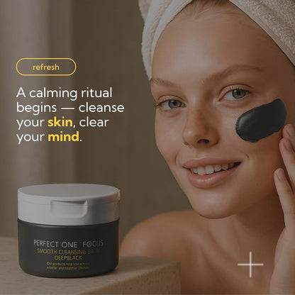 PERFECT ONE FOCUS Smooth Cleansing Balm Deep Black