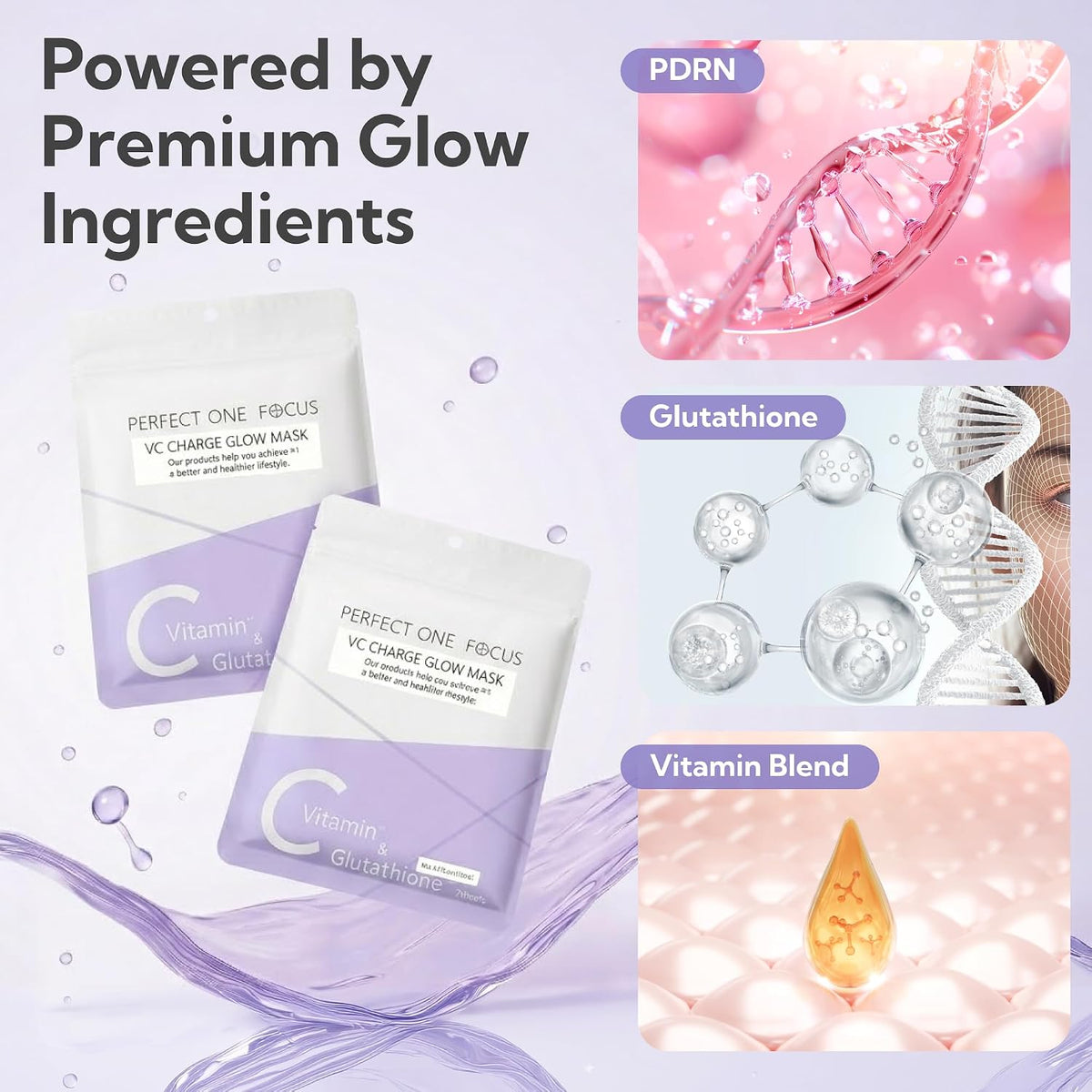PERFECT ONE FOCUS VC Charge Glow Mask 7 sheets