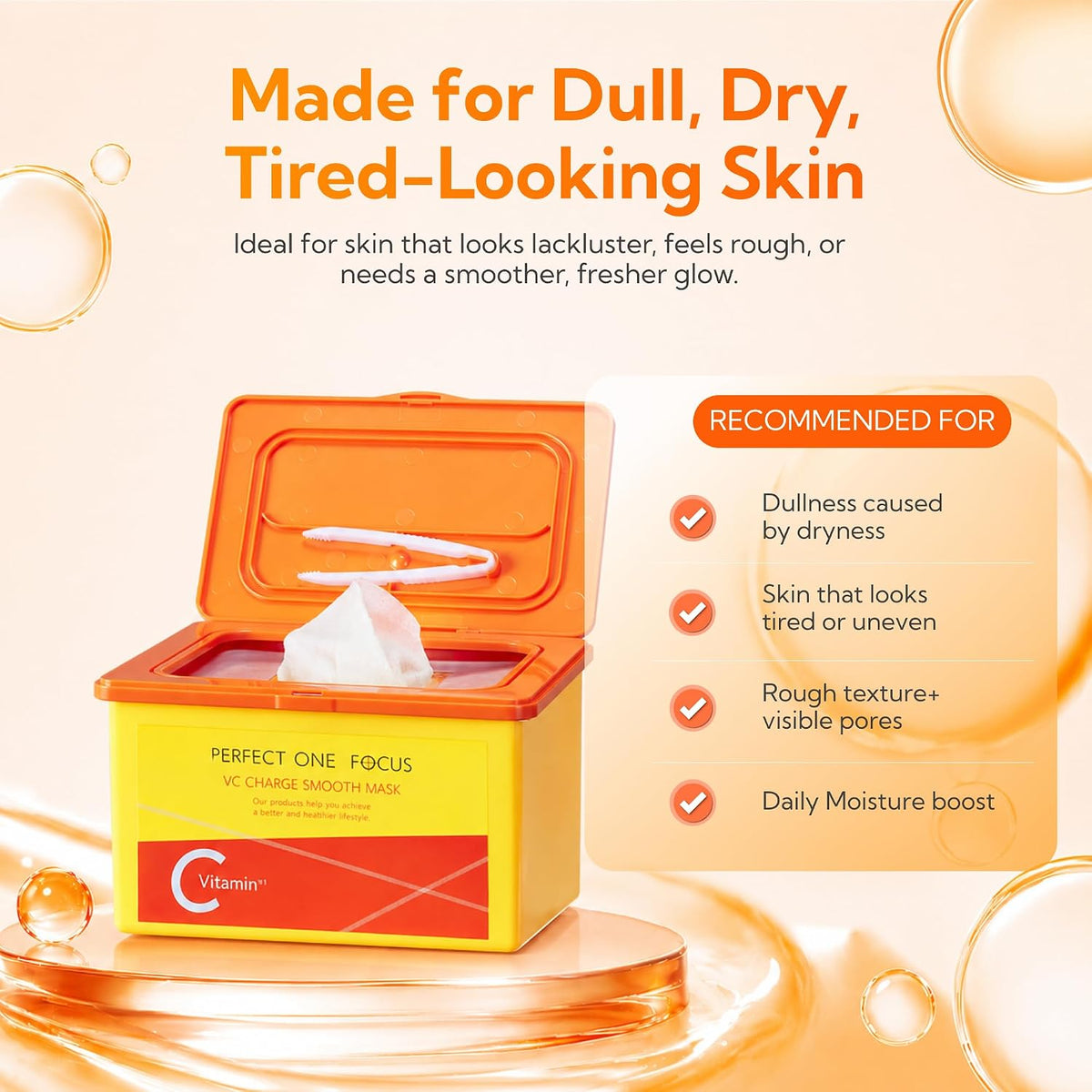 PERFECT ONE FOCUS VC Charge Smooth Mask 30 sheets
