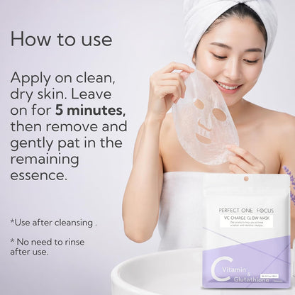 PERFECT ONE FOCUS VC Charge Glow Mask 7 sheets