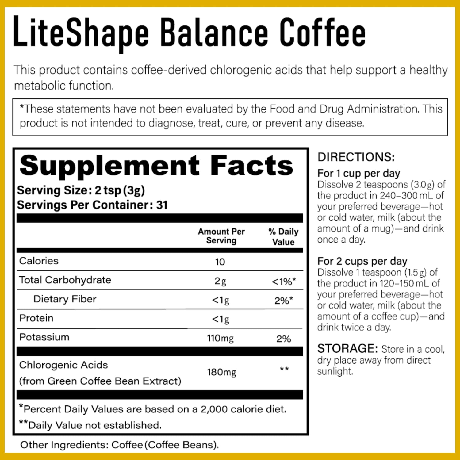 Fun &amp; Health LiteShape Balance Coffee