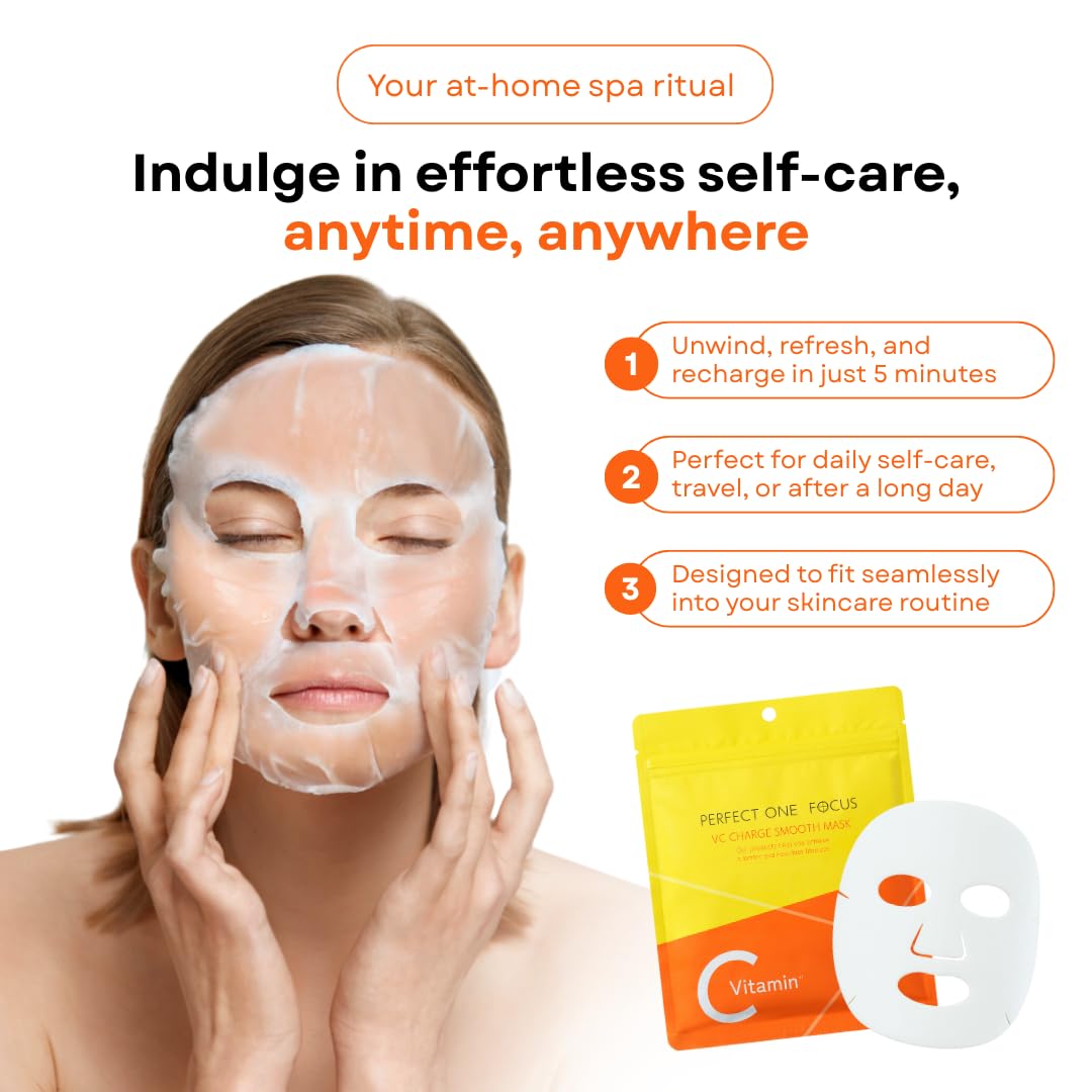 PERFECT ONE FOCUS VC Charge Smooth Mask 7 Sheets